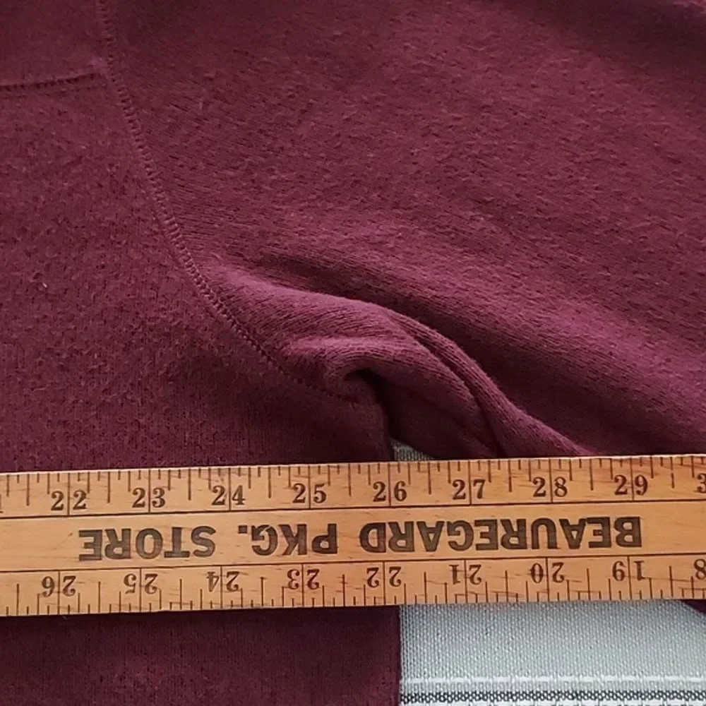 GH Bass Men's XXL Mock Neck 1/2 Zip Plum Pullover Sweater Dad‎